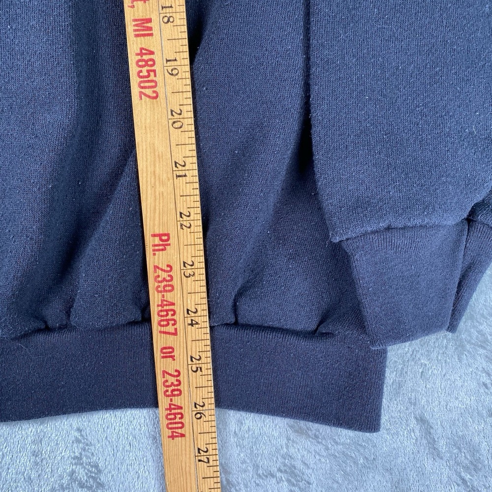 Vintage Halloween Trick Or Treat Sweatshirt Size L Black Pumpkin Crewneck 90s - Picture 12 of 12